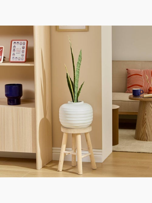 Vase Nippo H.29,5cm blanc - Kiabi