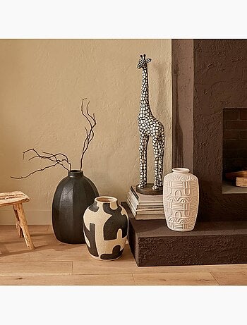 Vase Nyer H.42cm noir