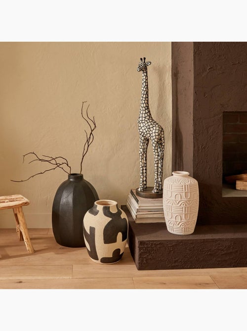 Vase Nyer H.42cm noir - Kiabi