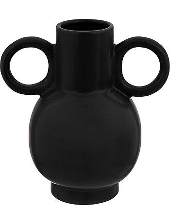 Vase "Olme" en céramique H22cm noir