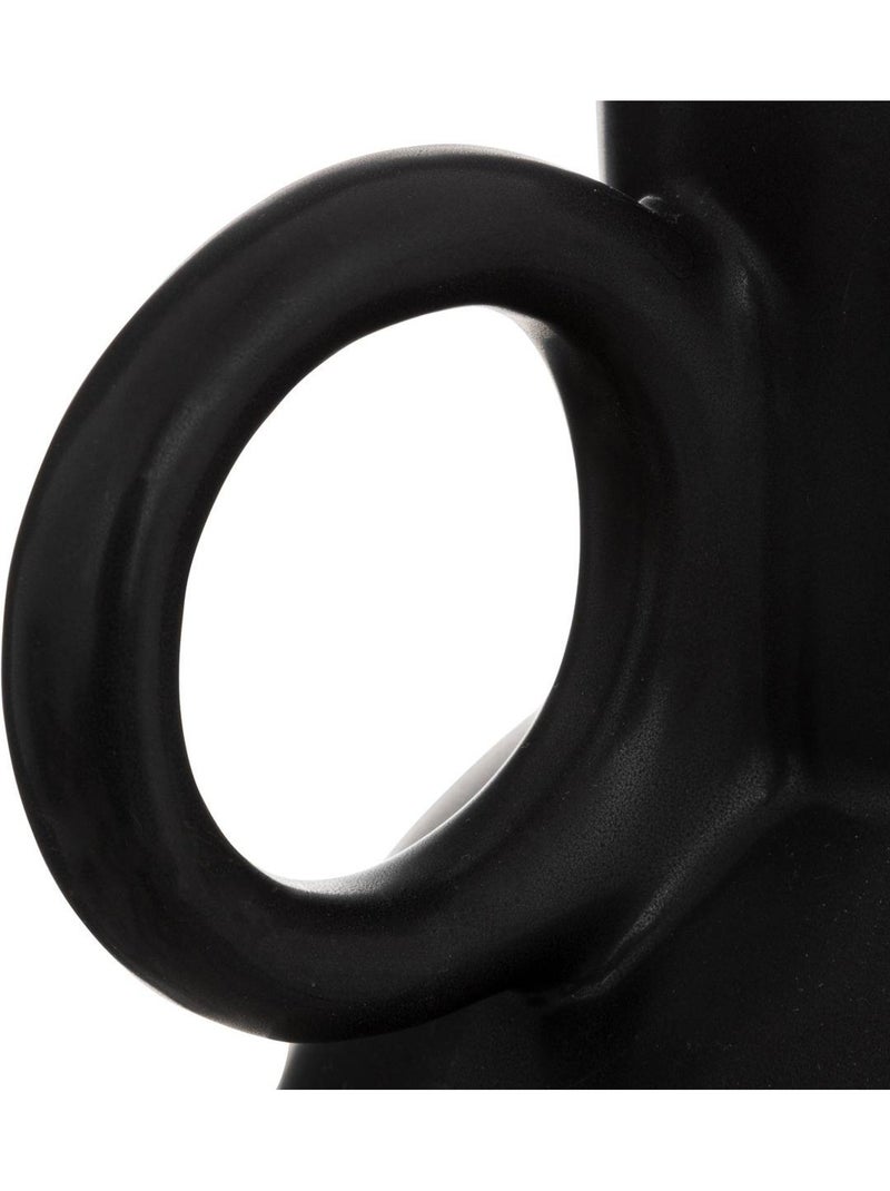 Vase "olme" en céramique h22cm noir Noir - Kiabi