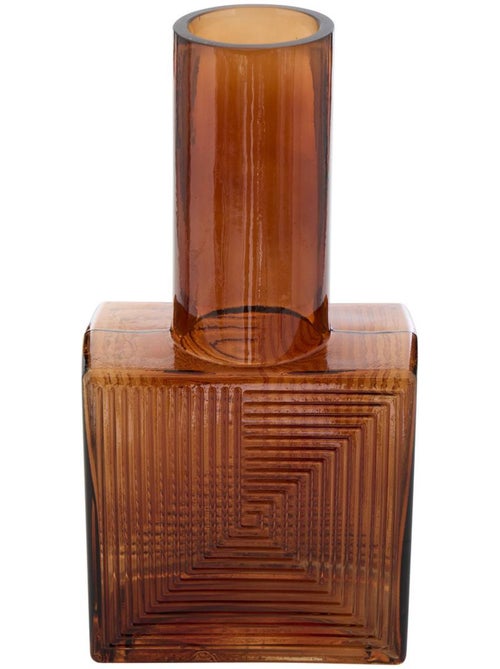 Vase original carré-cylindre en verre RESO - Kiabi Vase original carré-cylindre en verre RESO - Kiabi