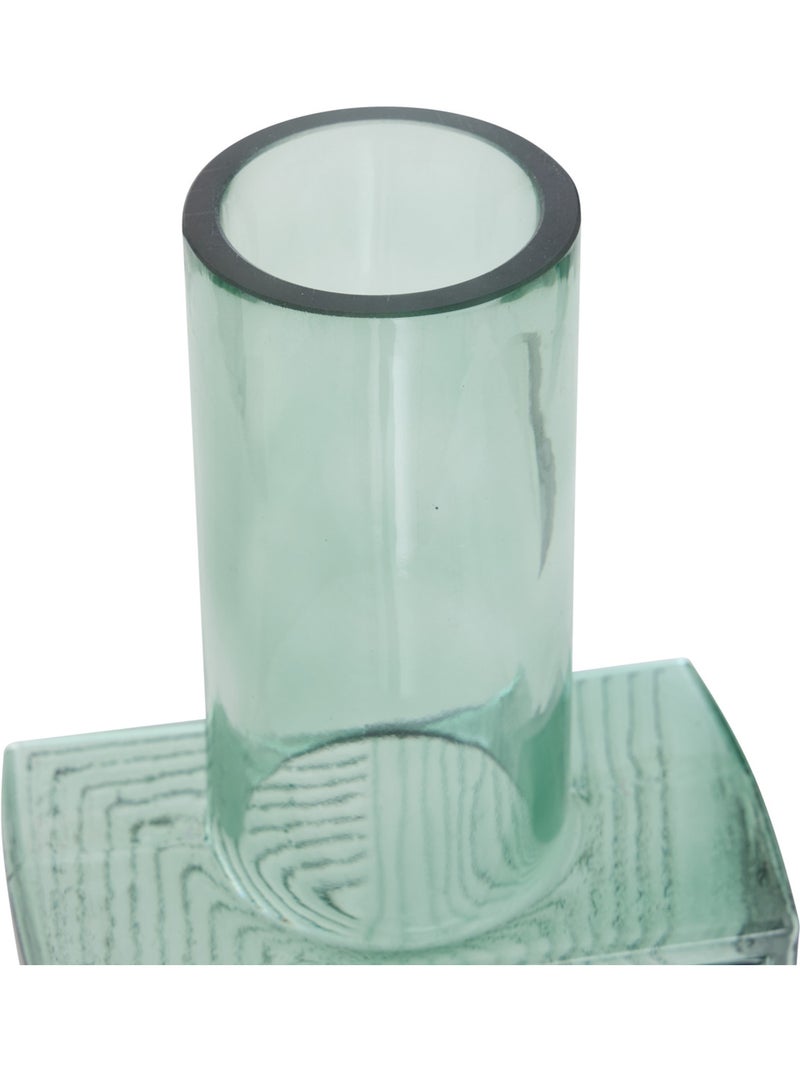 Vase original carré-cylindre en verre RESO Marron - Kiabi