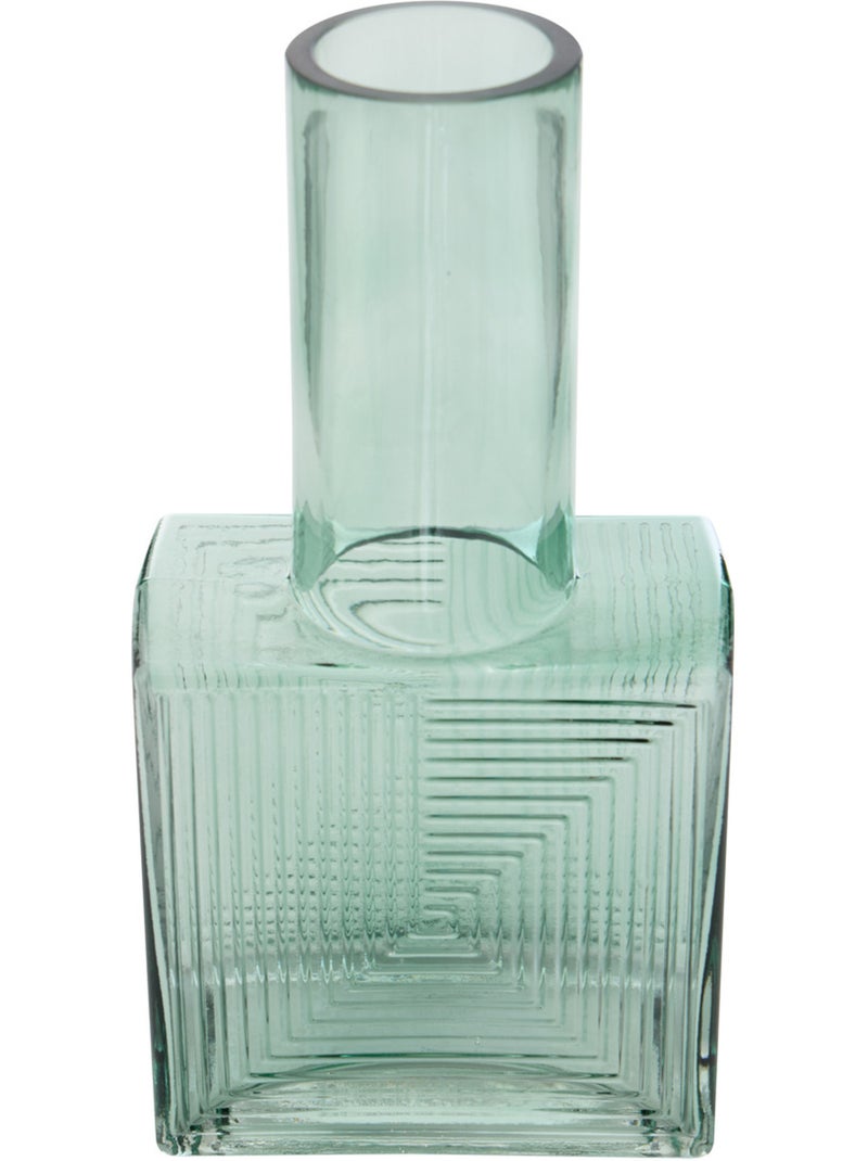 Vase original carré-cylindre en verre RESO Marron - Kiabi