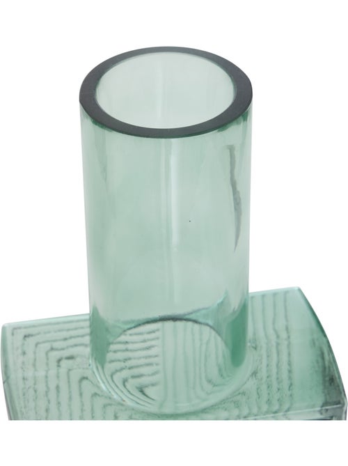 Vase original carré-cylindre en verre RESO - Kiabi