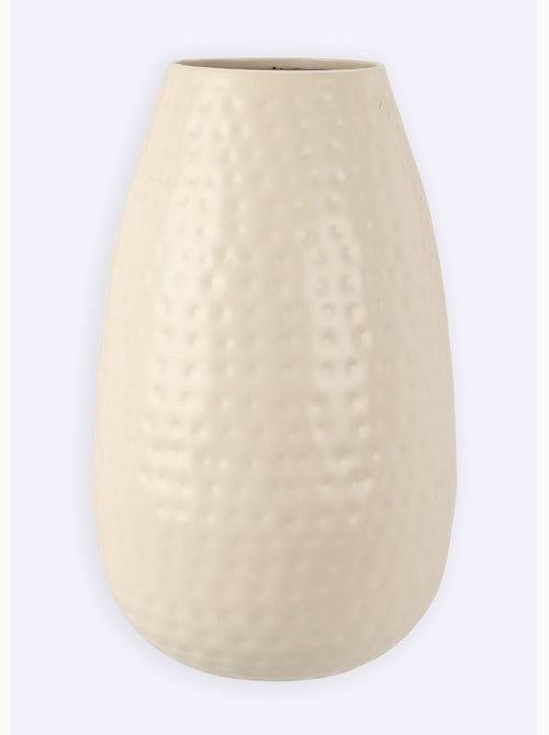 Vase ovale en céramique aspect martelé - Afibel - Kiabi