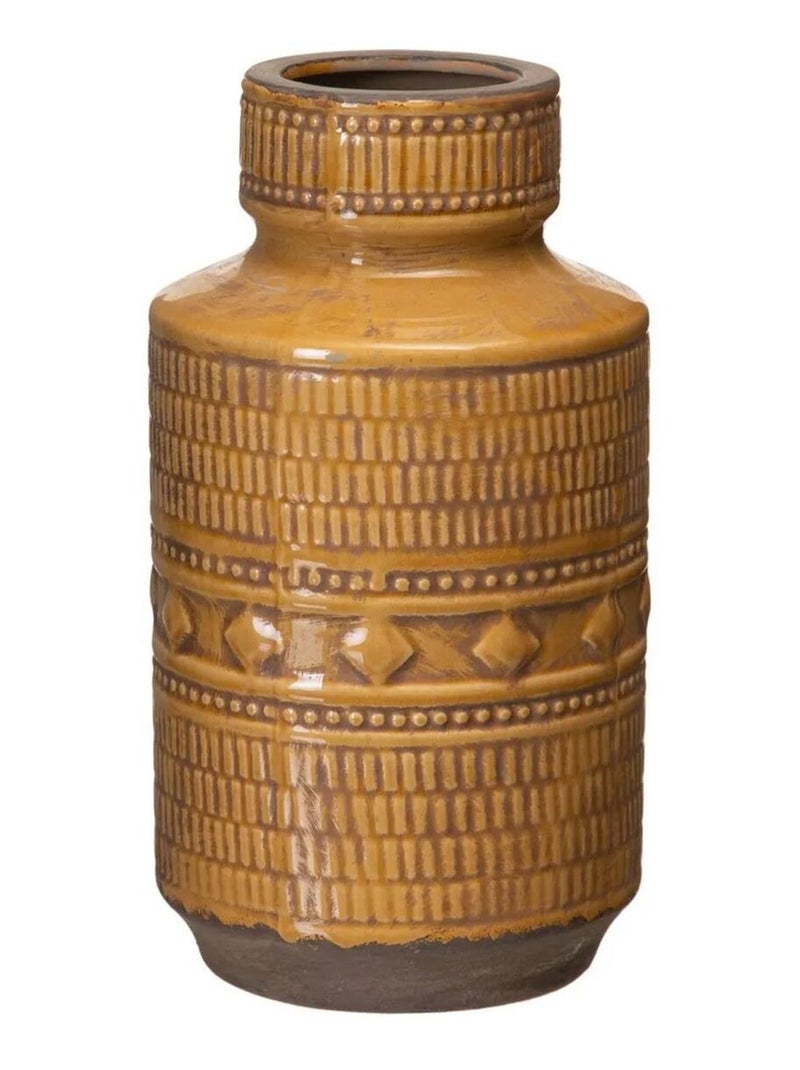 Vase patiné moutarde Moutarde - Kiabi
