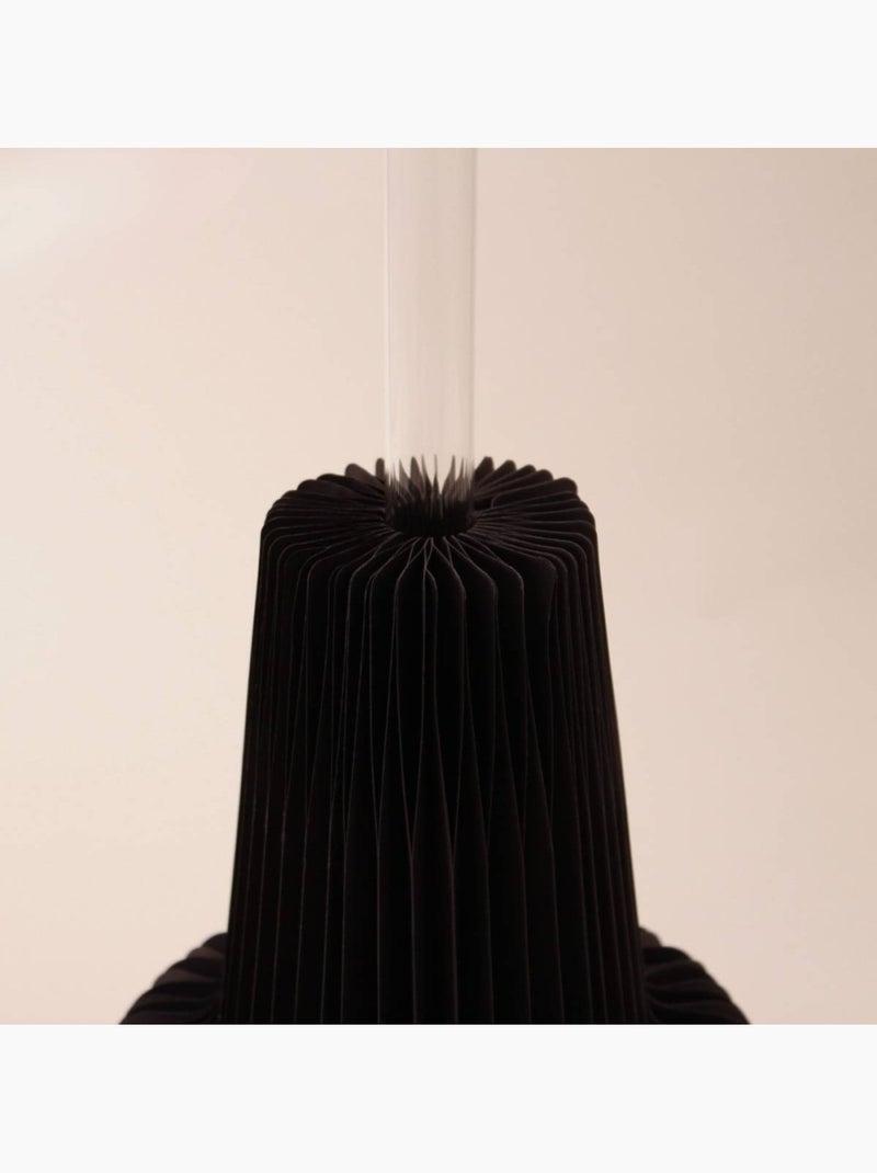 Vase pliable en papier, H28cm Noir - Kiabi