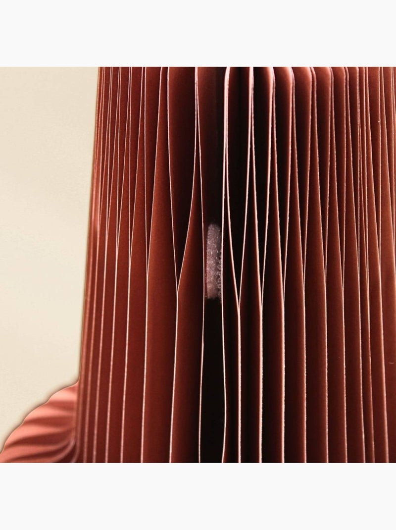 Vase pliable en papier h28xd20cm Terracotta - Kiabi