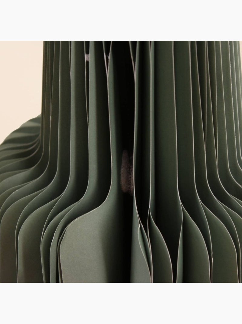 Vase pliable en papier h28xd20cm Vert - Kiabi