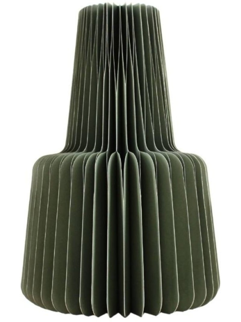 Vase pliable en papier h28xd20cm Vert - Kiabi