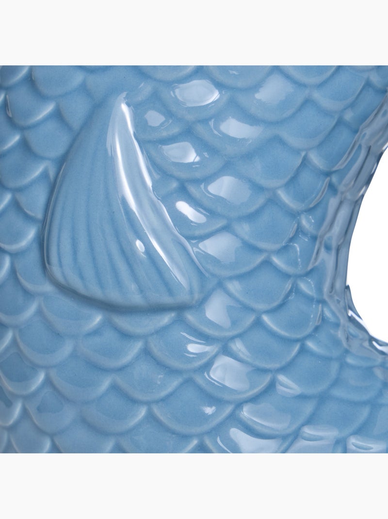 Vase poisson en dolomite OCEA Blanc - Kiabi
