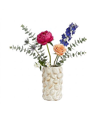 Vase pomme de pin en porcelaine