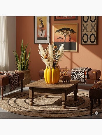 Vase pour fleurs séchées ou cache pot Banane