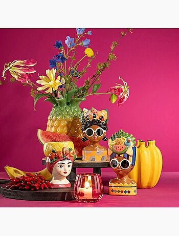 Vase pour fleurs séchées ou cache pot Banane