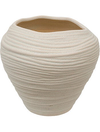 Vase Prudi blanc H22cm