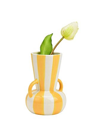 Vase raye en ceramique moderne