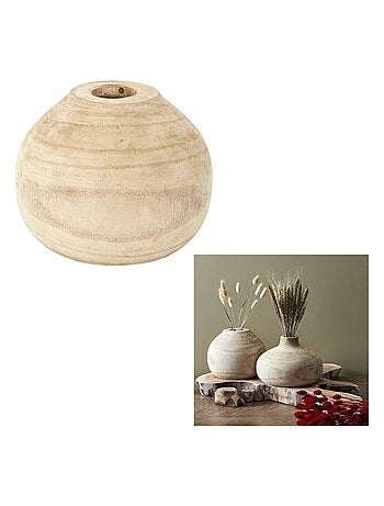 Vase rond en Bancoulier