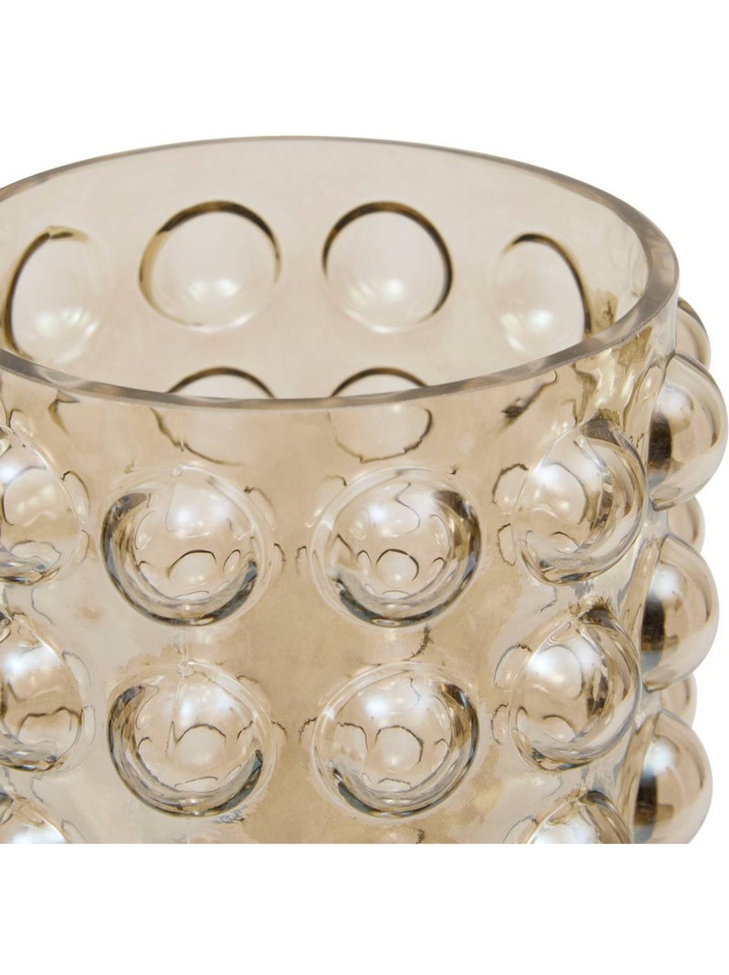 Vase sculpté boules en verre irisé DORIA Transparent - Kiabi