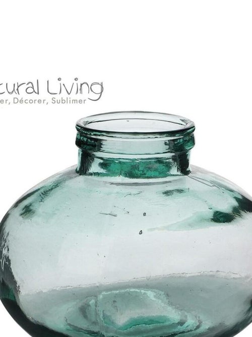 Vase Seda verre recyclé 5L D25 H20 - Kiabi