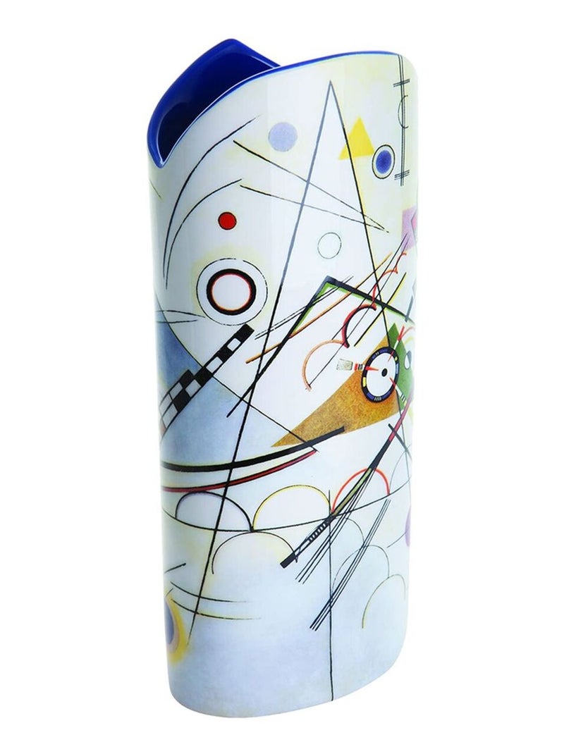 Vase silhouette d'art par Kandinsky Blanc - Kiabi