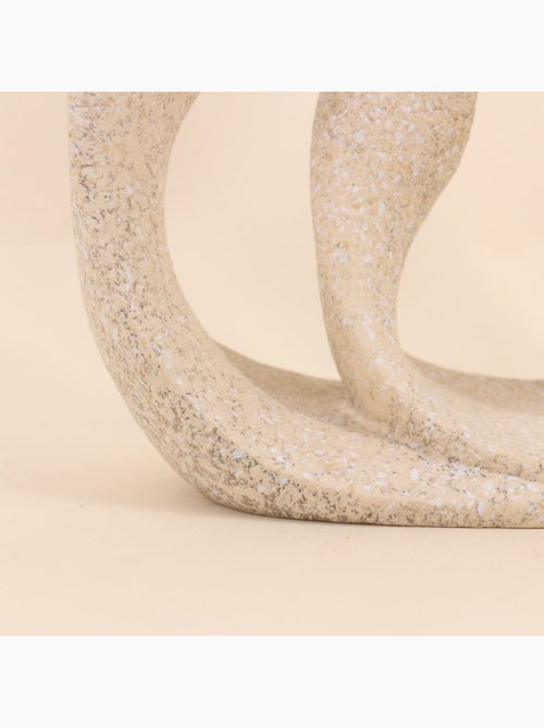 Vase soliflore structure en résine 22cm - Kiabi