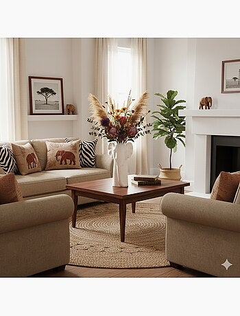 Vase tête d'éléphant finition sable