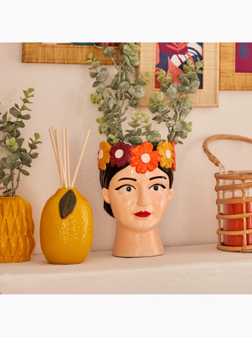 Vase tête de femme couronnée en céramique YUCA - Kiabi