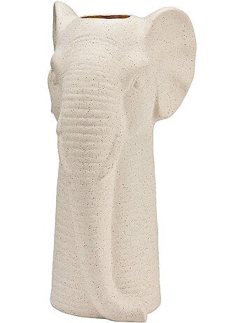 Vase tête d'éléphant finition sable