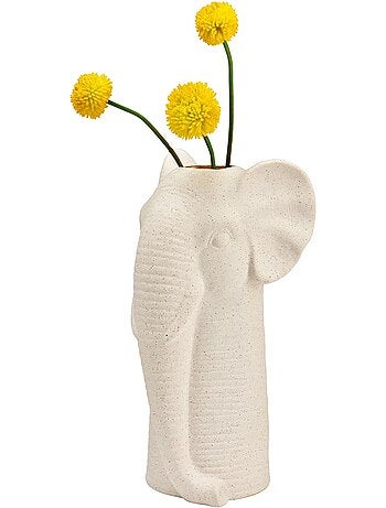 Vase tête d'éléphant finition sable