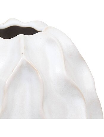 Vase texturé organique en grès émaillé SANDRI