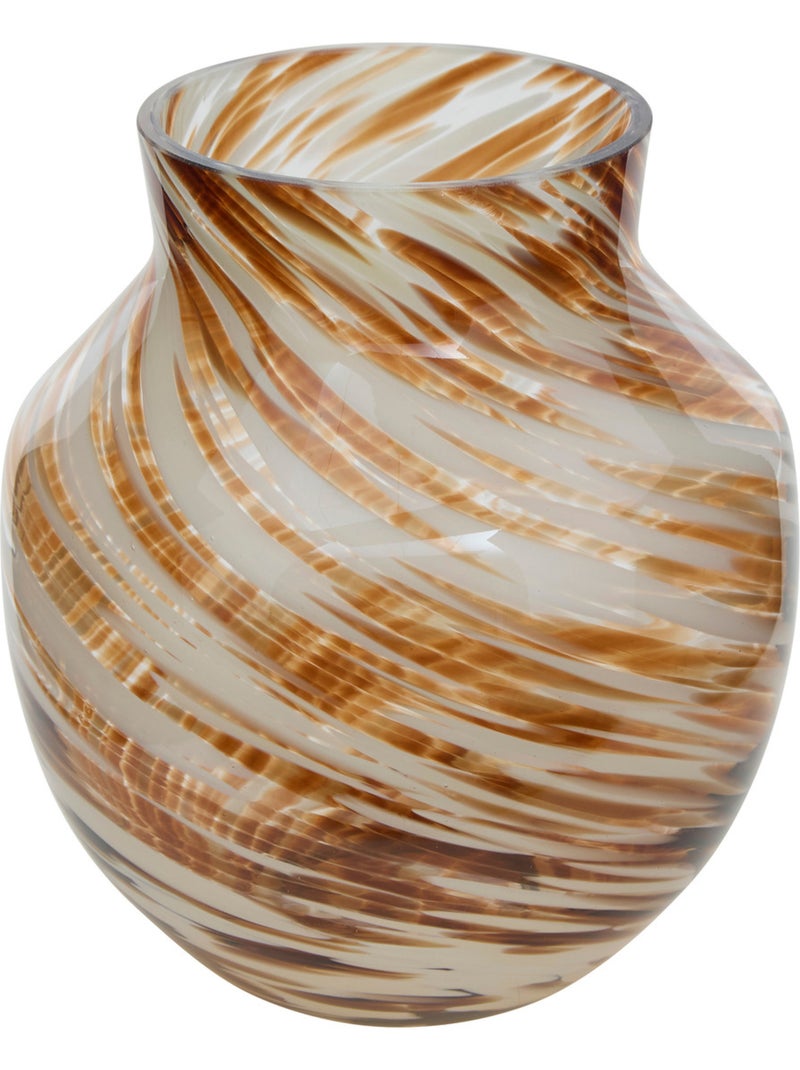 Vase torsadé coloré compact style Murano ARVO Multicolore - Kiabi