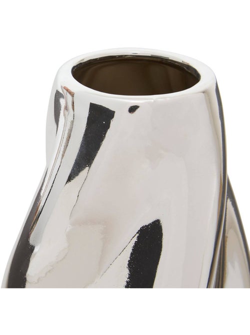 Vase torsadé compact en dolomite émaillée SKY - Kiabi