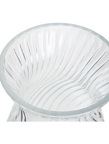 Vase torsadé compact en verre MANEL