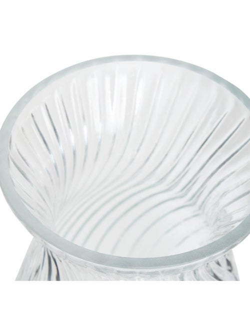 Vase torsadé compact en verre MANEL - Kiabi