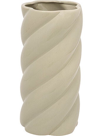 Vase torsadé en céramique émaillée COBY