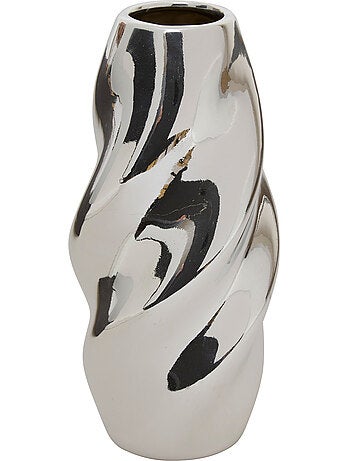 Vase torsadé en dolomite émaillée SKY