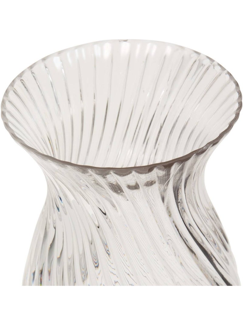 Vase torsadé en verre MANEL Transparent - Kiabi