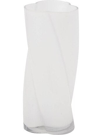 Vase torsadé en verre sablé WILD