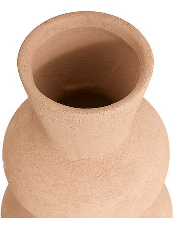 Vase totem élancé en dolomite EZIA