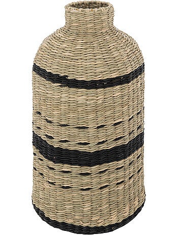 Vase tressé en paille LUMIERE D'HIVER