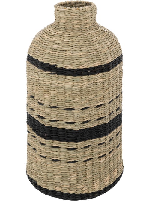 Vase tressé en paille LUMIERE D'HIVER - Kiabi Vase tressé en paille LUMIERE D'HIVER - Kiabi