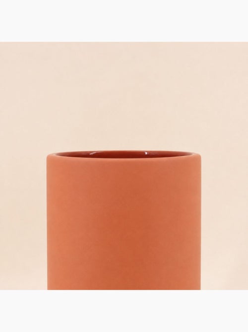 Vase tube en céramique bicolore 17cm - Kiabi