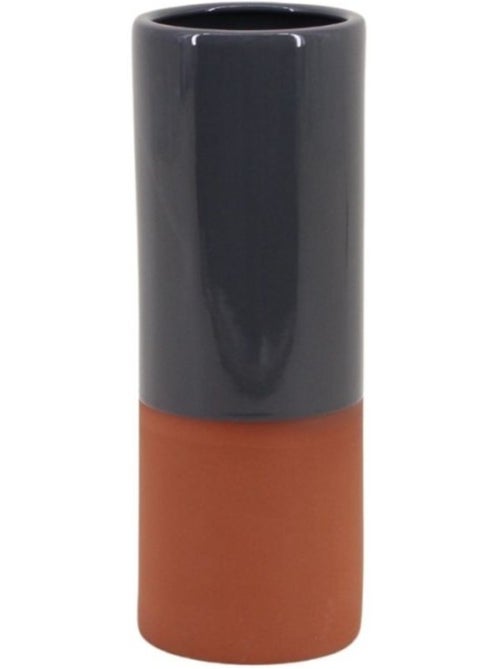 Vase tube en céramique bicolore 25cm - Kiabi Vase tube en céramique bicolore 25cm - Kiabi