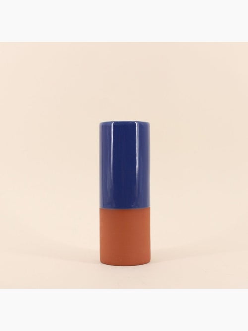 Vase tube en céramique bicolore, H25cm - Kiabi