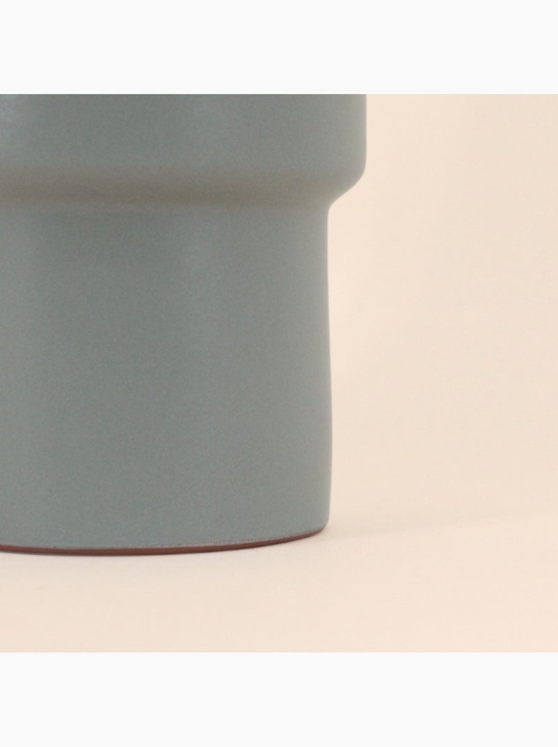 Vase tube rond, H20cm Vert - Kiabi