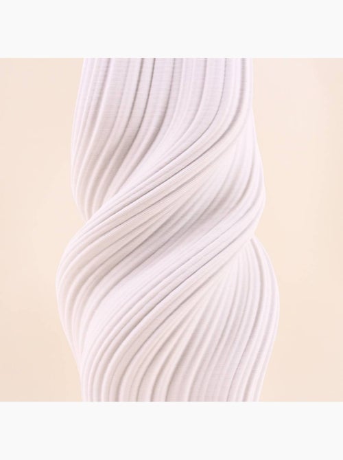 Vase twist en céramique blanche 3D, H39cm - Kiabi