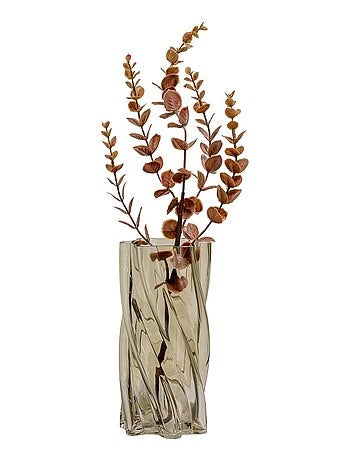 Vase verre soufflé vert fumé ø 125 x 25 cm - House Nordic