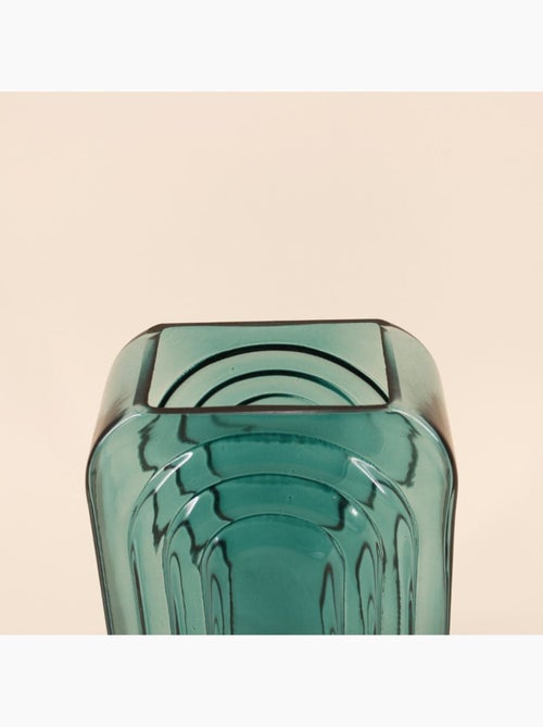Vase verre vintage géométrique h28cm - Kiabi