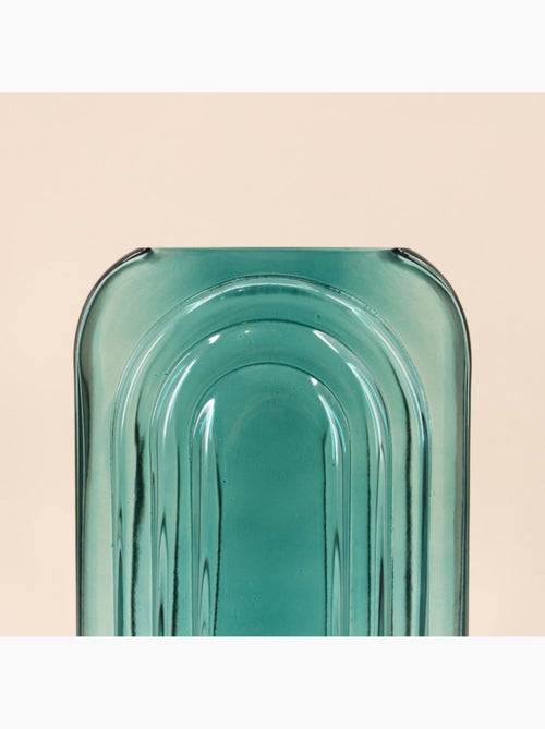 Vase verre vintage géométrique h28cm - Kiabi